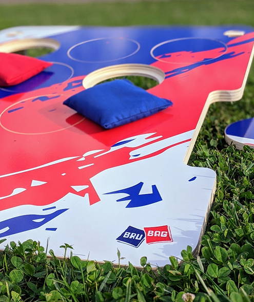 Buffalo Football Team Cornhole Set With Bags Custom Cornhole 